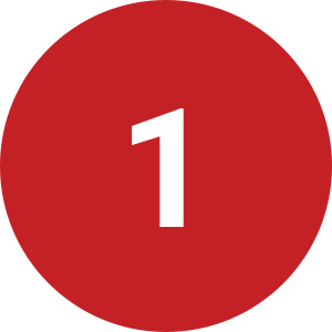 red number 1 circle