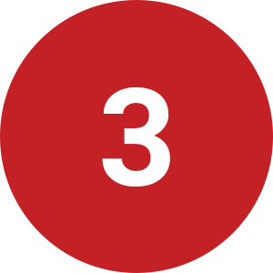 red number 3 circle